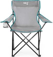 Saliekamais tūrisma krēsls Nils Camp Camping Chair, zila krās./pelēka krās.
