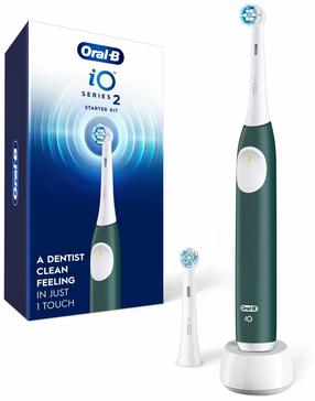 Elektriskā zobu birste Oral-B iO Series 2, zaļa krās.