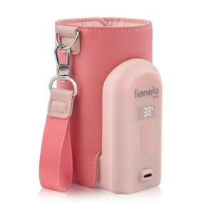 Pudeļu sildītājs Lionelo Thermup Go Evo, rozā krās., 8 cm