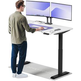 Datorgalds regulējams augstums Desktronic HomeOne, 138 cm x 70 cm, 72 - 119 cm, balts krās./melns krās.