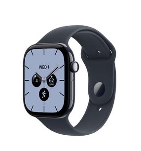 Išmanusis laikrodis Apple Watch Series 12 GPS + Cellular 46mm MJH34ET/A, night blue ceramic korpusas su navy blue sport dirželiu - S/M