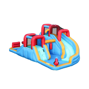 Pripučiamas batutas 4IQ Amusement Park, 485 cm x 313 cm, įvairių spalvų