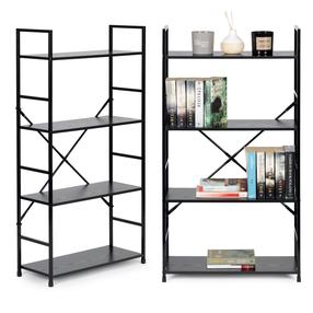 Grīdas plaukts ModernHome Loft, melna krās., 113 cm x 58.5 cm x 23.5 cm