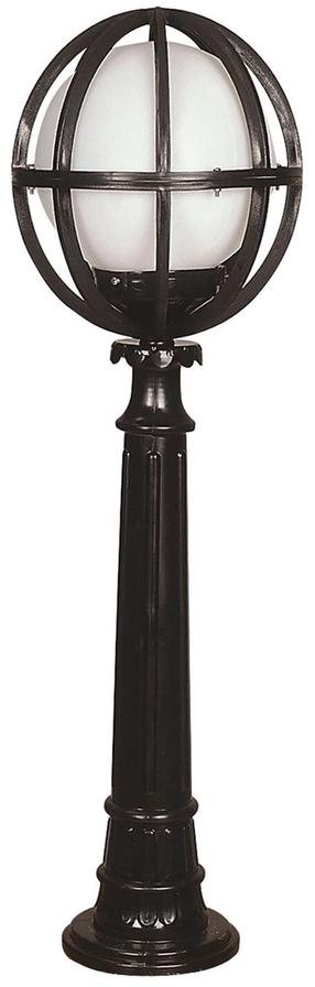 Pastatomas lauko šviestuvas Opviq BSU-68080-BSY-M6-BOP, 60W, E27, IP65, juoda sp., 30 cm x 100 cm