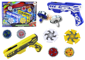 Rotaļu ieroču komplekts, ar piederumiem Lean Toys Mini Spy Zila krās./Dzeltena krās.
