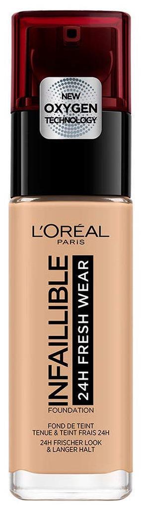 Šķidrā grima bāze L’Oréal Paris Infallible 24H Fresh Wear, 200 golden sand, 30 ml