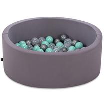 Baseinas su kamuoliukais Kalune Design Bubble Pops, ⌀ 7 cm, mėtinė (mint) sp. pilka sp.