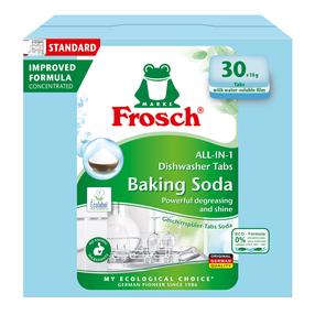 Tabletes trauku mazgājamajai mašīnai Frosch Baking Soda, 30 gab.