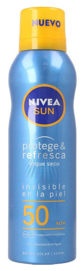 Purškiklis įdegio priežiūrai Nivea Sun Protect & Dry Touch Refreshing SPF50, 200 ml