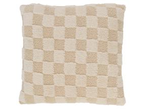 Dekoratyvinė pagalvėlė Chess, kreminė, 45 cm x 45 cm