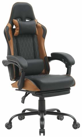 Игровой стул G-Turbo, 64 x 65 x 125 - 135 см, коричневый цв./черный цв.