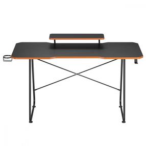 Kompiuterio stalas Maclean RS170, 136 cm x 60 cm, 75 cm, juoda sp.