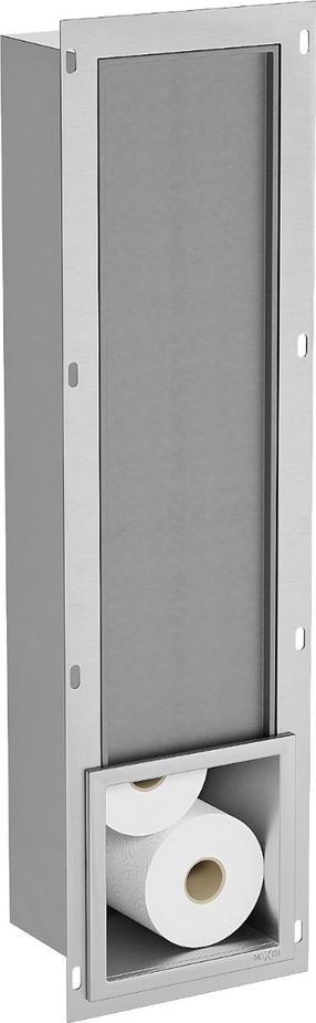 Įleidžiama sieninė lentyna Mexen X-Wall-B, 19.5 cm x 72 cm x 12.1 cm, chromo sp.