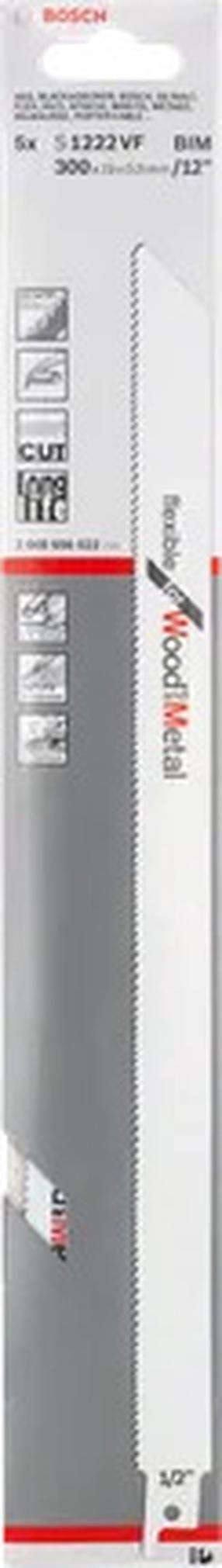 Saetera komplekt Bosch S 1222 VF, 30 cm, 5 tk