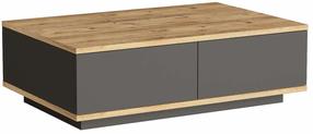 Kafijas galdiņš Kalune Design FR14-AA, antracīta krās./pine, 60 cm x 90 cm x 28.6 cm