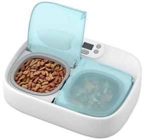 Automatinė šėrykla Petoneer Two Meal PF003, išmanusis, 0.355 l, 22 cm x 30 cm x 9.2 cm, mėlyna sp./balta sp.