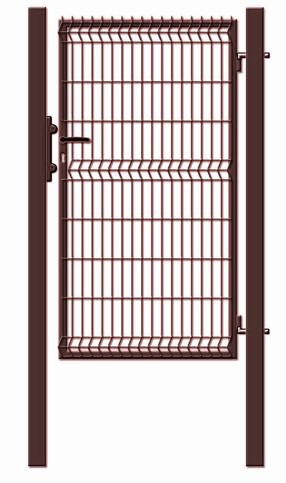 Mazie vārti ar segmentālu pildījumu Garden Center, 100 cm x 173 cm, brūna krās.