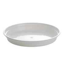 Lėkštelė vazonui Uniplastex UPO18, balta sp., 18 cm