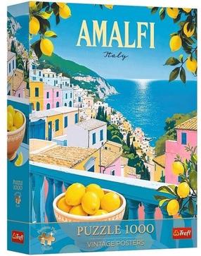 Dėlionė Trefl Vintage Posters Amalfi, 68 cm x 48 cm, 1000 vnt., įvairių spalvų