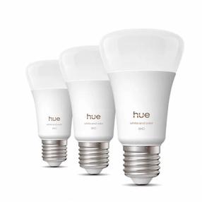 Nutikas pirn Philips Hue LED, A60, 1000 - 20000 °K, E27, 6 W, 810 lm, 3 tk
