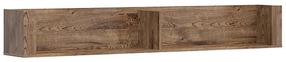 Sieninė lentyna Torin S481-POL/180-DRB, ąžuolo sp./ruda sp., 26.5 cm x 27 cm x 180 cm