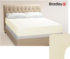 Bradley Trikotažinė paklodė su guma, 180 x 200 cm, vanilė