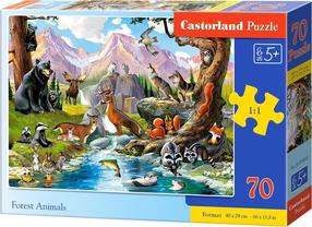 Pusle Castorland Forest Animals 342930, 29 cm x 40 cm, 70 tk, mitmevärviline