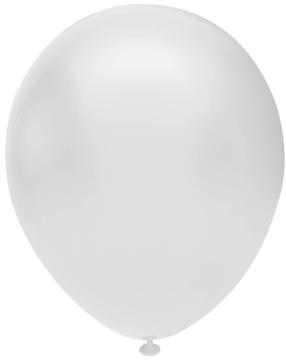 Наборы воздушных шаров овальный GoParty Metallic, белый цв., 100 шт.