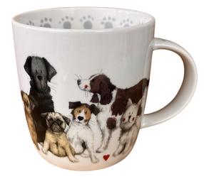 Krūzīte Teka Dogs M54, brūna/balta, 0.4 l