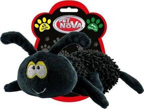 Mänguasi koerale, pehme Pet Nova Spider, 22 cm, must v.