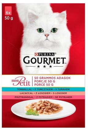 Šlapias kačių maistas Purina Gourmet Adult, žuvis, 0.05 kg, 6 vnt.