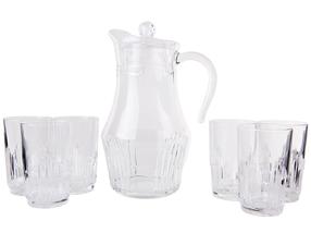 Krūka ar glāzēm Arcoroc Orient, stikls, 0.270 l, 7 gab.