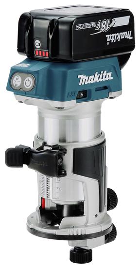 Аккумуляторный фрезер Makita DRT50ZJX5, 800 Вт