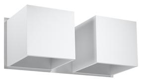 Šviestuvas sieninis Sollux Quad 2 5903282706552, G9, 2 x 40 W, balta sp. / balta sp.
