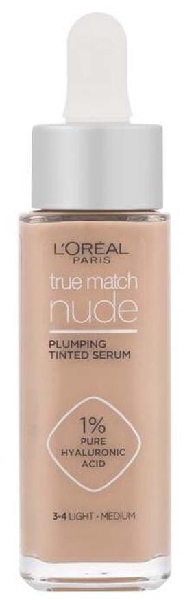 Šķidrā grima bāze L’Oréal Paris True Match Nude, 3-4 ligh-medium, 30 ml