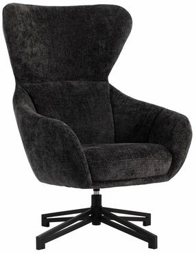 Krėslas Home4you Lionel 18432, tamsiai pilka, 75 cm x 80 cm x 110 cm