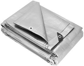 Брезент Springos GA2140, коричневый цв./серый цв., 5 м x 8 м