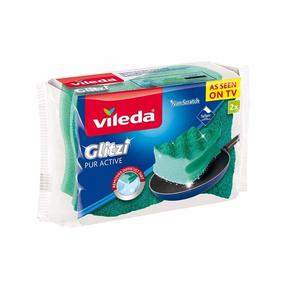 Puhastuskäsn Vileda, roheline, 2 tk