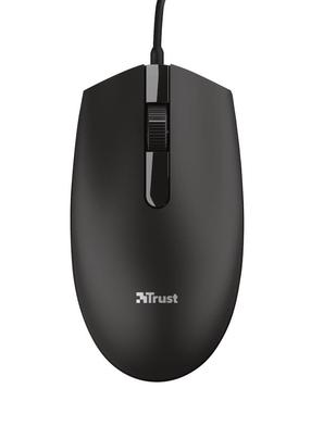 Juhtmega arvutihiir Trust Basi Wired mouse, must v.