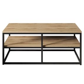 Kavos staliukas Kalune Design Forteaus, ruda sp./juoda sp., 45.4 cm x 110.4 cm x 47 cm