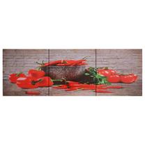 Foto paveikslas VLX Paprika 3pcs, 120 cm x 40 cm