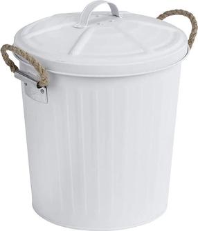 Šiukšliadėžė Wenko Gara, balta sp., 6 l, 28.5 cm x 24 cm