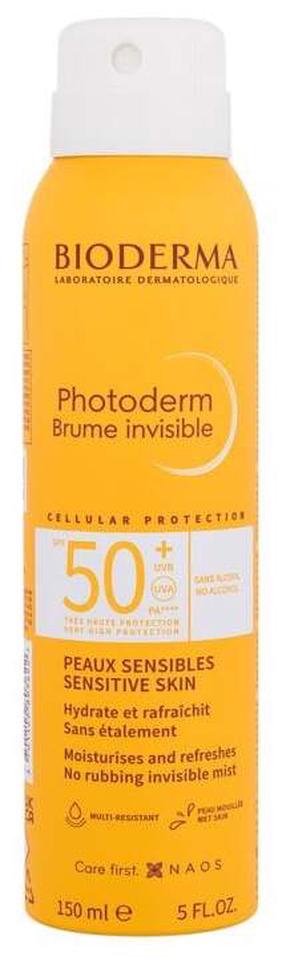 Спрей для ухода за загаром для тела/для лица Bioderma Photoderm Invisible Sun Mist SPF50+, 150 мл