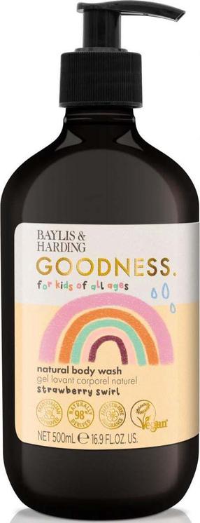 Vaikiška dušo želė Baylis & Harding Goodness Strawberry Swirl, 500 ml