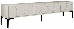 Televizoriaus spintelė Kalune Design Lyon 42, juoda sp./kreminė sp., 35 cm x 180 cm x 42 cm