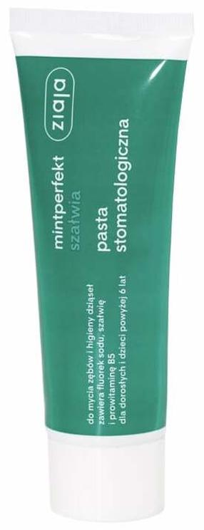 Zobu pasta Ziaja MintPerfekt Sage, piparmētru garša, 75 ml
