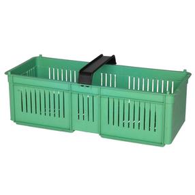 Grozs Marjukka 622693, plastmasa/polipropilēns (pp), 16 cm x 38 cm, zaļa krās.