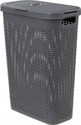 Skalbinių dėžė 5five Simply Smart 202409J, 40 l, pilka sp., 46.4 cm x 26.5 cm x 60.5 cm