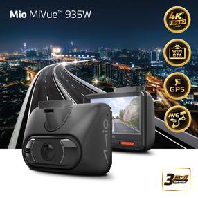 Vaizdo registratorius Mio MiVue 935W | 4K | HDR | Wi-Fi | GPS | Parking Mode | Speedcam alert