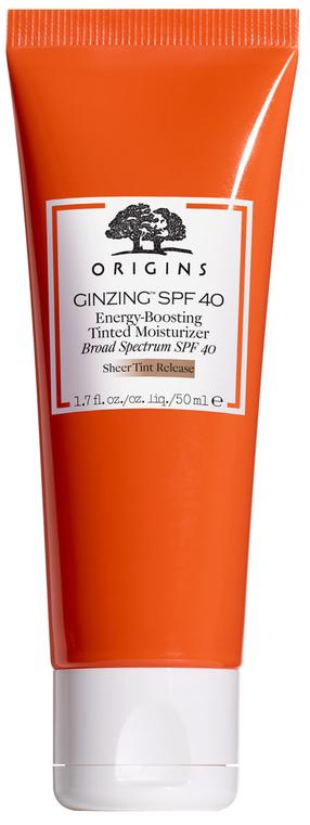 Крем для ухода за загаром Origins Ginzing Energy Boosting Tinted Moisturizer SPF40, 50 мл